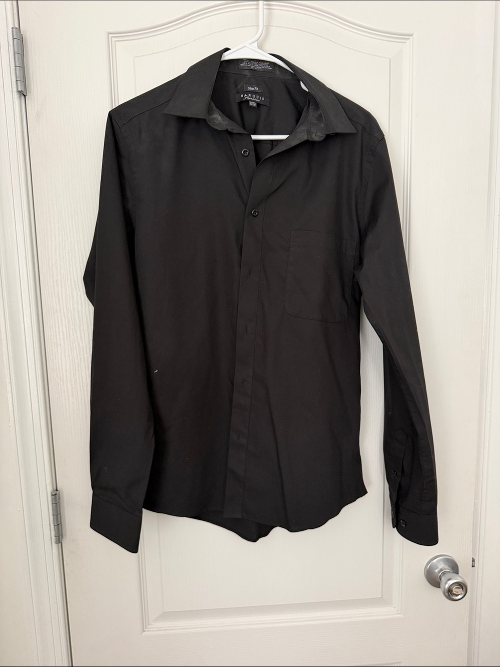 Men's Black Long-Sleeve Dress Shirt - Apt. 9